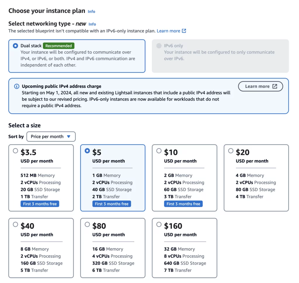 instance plan